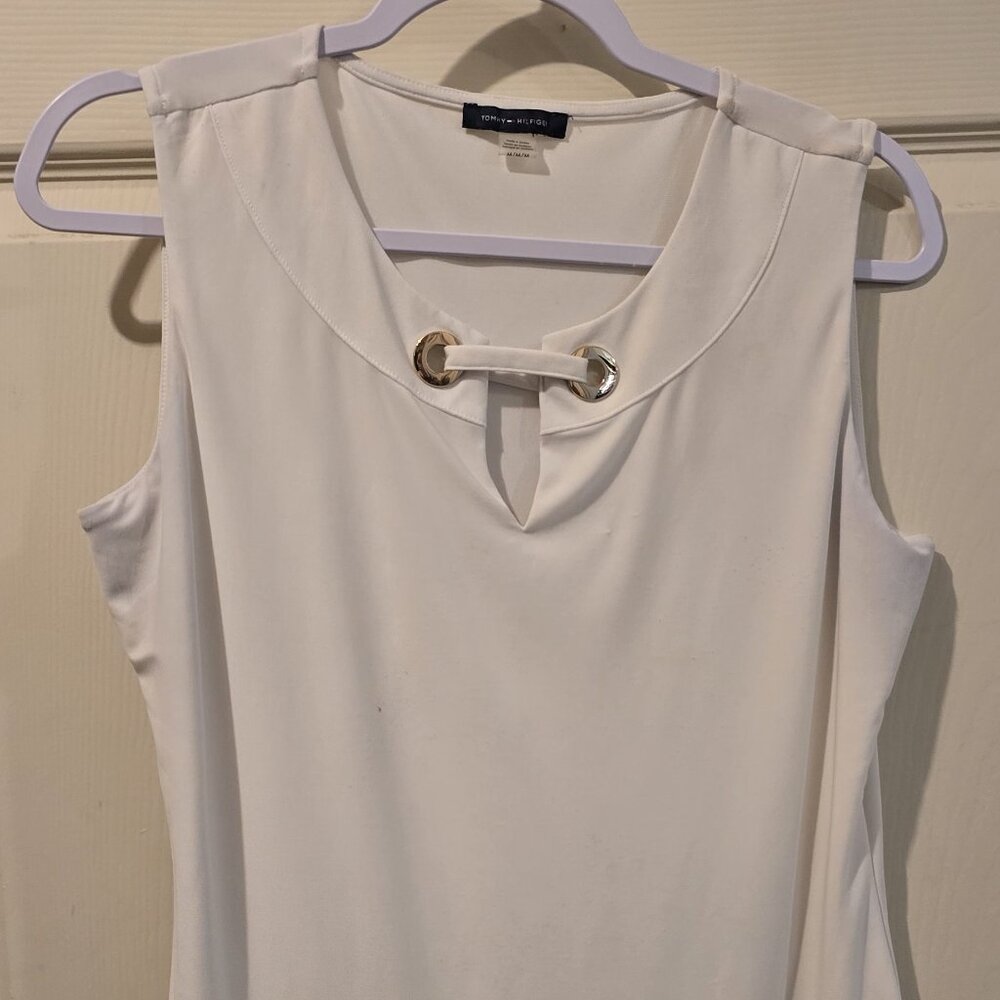 Tommy Hilfiger - White Sleeveless Top - Size Medium